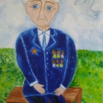 Алексеева Катя , 11 лет, Моя прабабушка, гуашь, пр.Гребнева О.И.