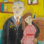 Петрова Маргарита, 10 лет, ''С любимой правнучкой!'', гуашь, преп. Чистякова М.А.