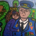 Плеханова Светлана, 10 лет, Мой прадедушка, гуашь, пр.Литвиненко Е.В.