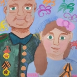 Тухватуллина Эвелина, 10 лет, Мой прадедушка, гуашь, пр.Гребнева О.И.