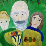 Юсупов Данил, 10 лет, Поздравляем дедушку!, гуашь, пр.Гребнева О.и.