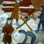 Громазина Валерия, 13 лет, Помогаем взрослым, гуашь, пр.Вилянова А.Ю.