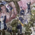 Великий Глеб, 13 лет, Диверсия Красной армии.Подрыв нациского поезда, акв., пр.Литвиненко О.В.