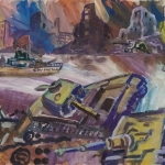 Абросимов Алексей, 14 лет, Сталинград, гуашь, пр.Махмутов С.М.