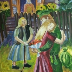 Кадырова Динара, 14 лет, Вернулся с войны, гуашь, пр.Нагаев Р.Р.