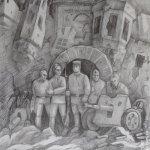 Шарифуллин Эмиль, 16 лет, Защитники Брестской крепости, карандаш, преподаватель Махмутов С.М.