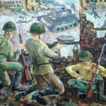 Савченко Мария, 14 лет, Оборона, гуашь, пр.Нагаев Р.Р.