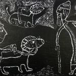 Гаврилова София , 7 лет, «Урал Батыр», 2018 г., бум., граттаж, 42х60, Россия, Башкортостан, г. Стерлитамак, ДХШ № 1, пед.Сергеева Н.Г. jpg