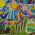 Kinzyabulatov-Hakim-9-let-Na-ogorode-masl-pastel-pr-Kuchkarova-A-R